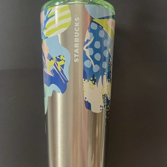 Starbucks Colorful Canna Lily Butterfly Stainless Steel Tumbler - Picture 2 of 4